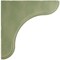 Ekena Millwork 1 3/4"W x 5 1/2"D x 5 1/2"H Eaton Wood Vintage Decor Bracket, Restoration Green BKTWD02X06X06EAGR - alternate 3